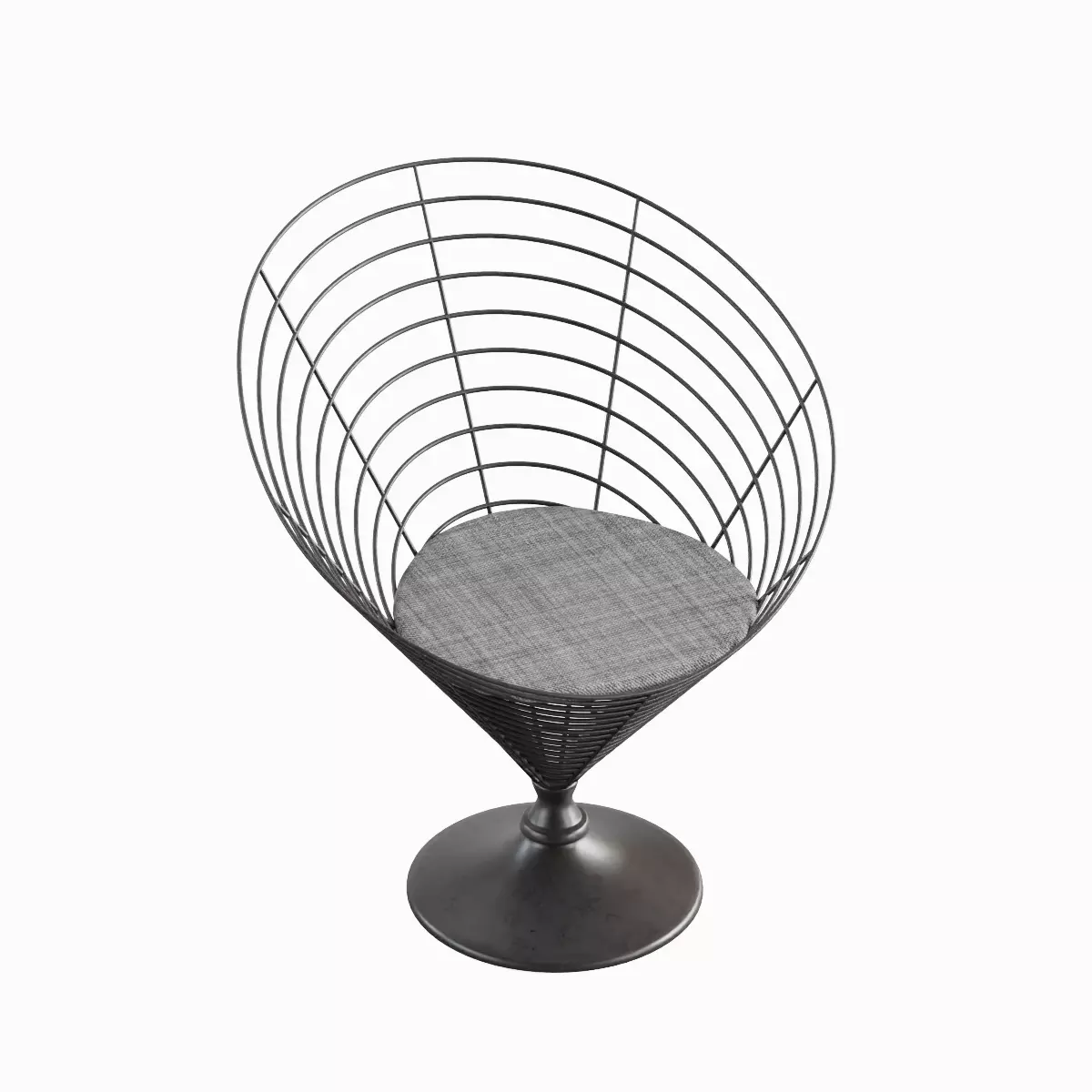Wire Cone Chair Pack 3D Model Collection_29