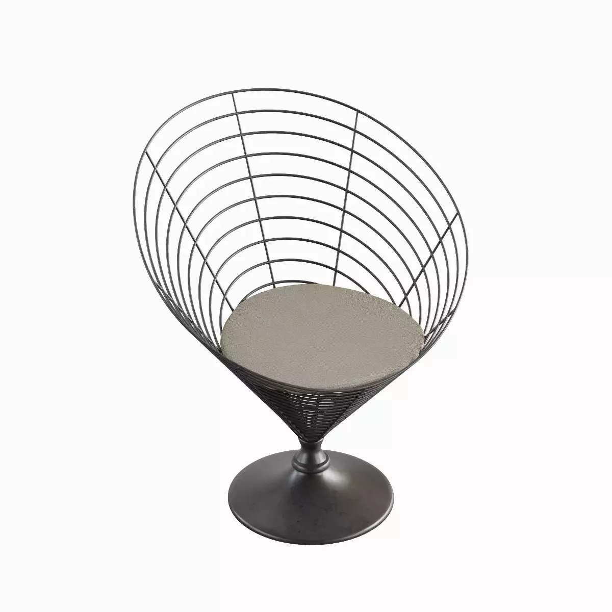 Wire Cone Chair Pack 3D Model Collection_11