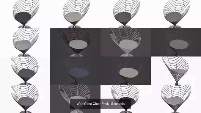 Wire Cone Chair Pack