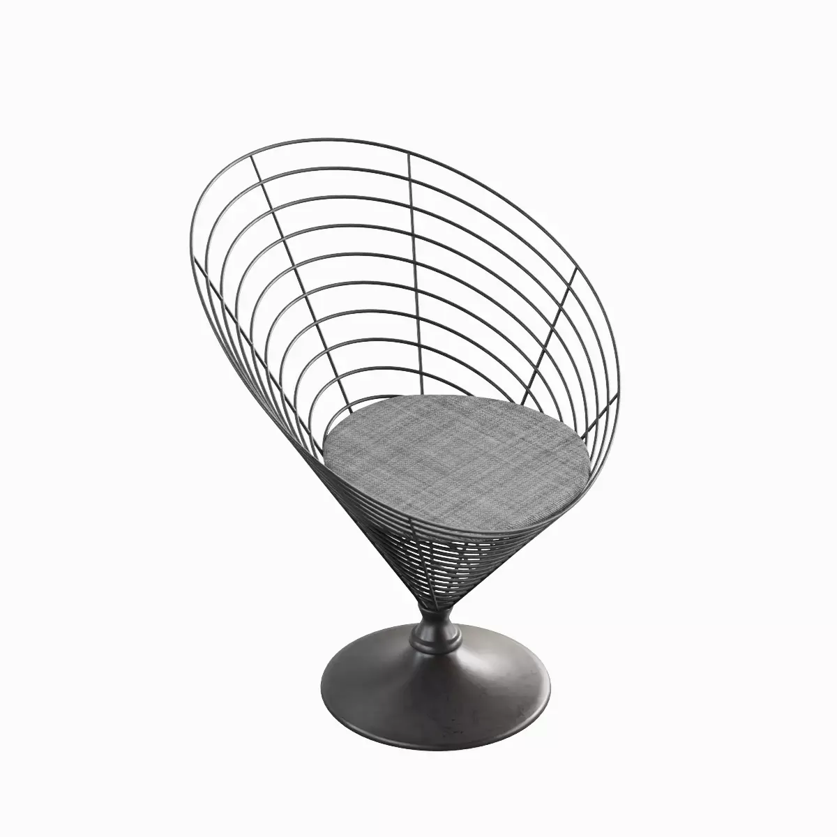 Wire Cone Chair Pack 3D Model Collection_30