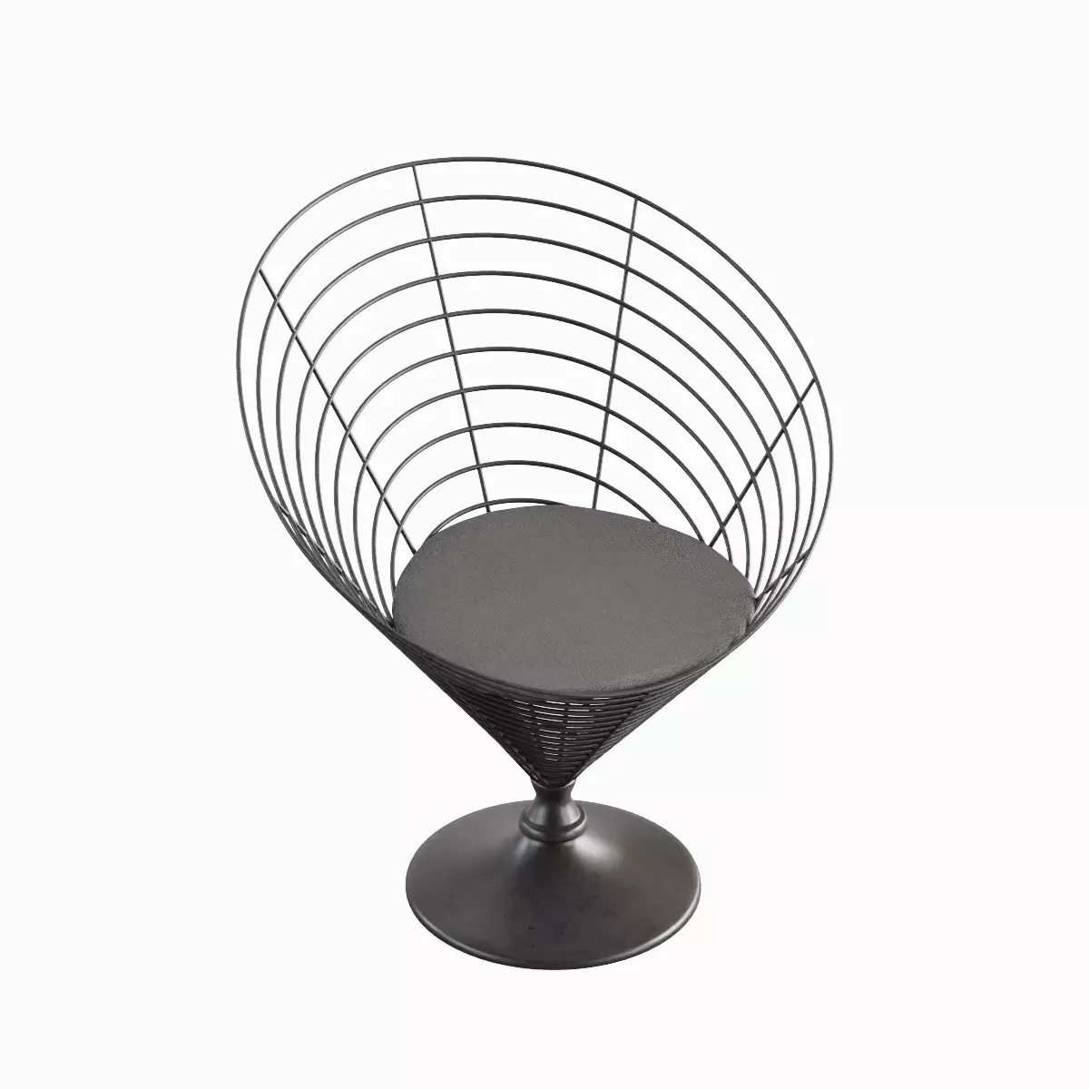 Wire Cone Chair Pack 3D Model Collection_23