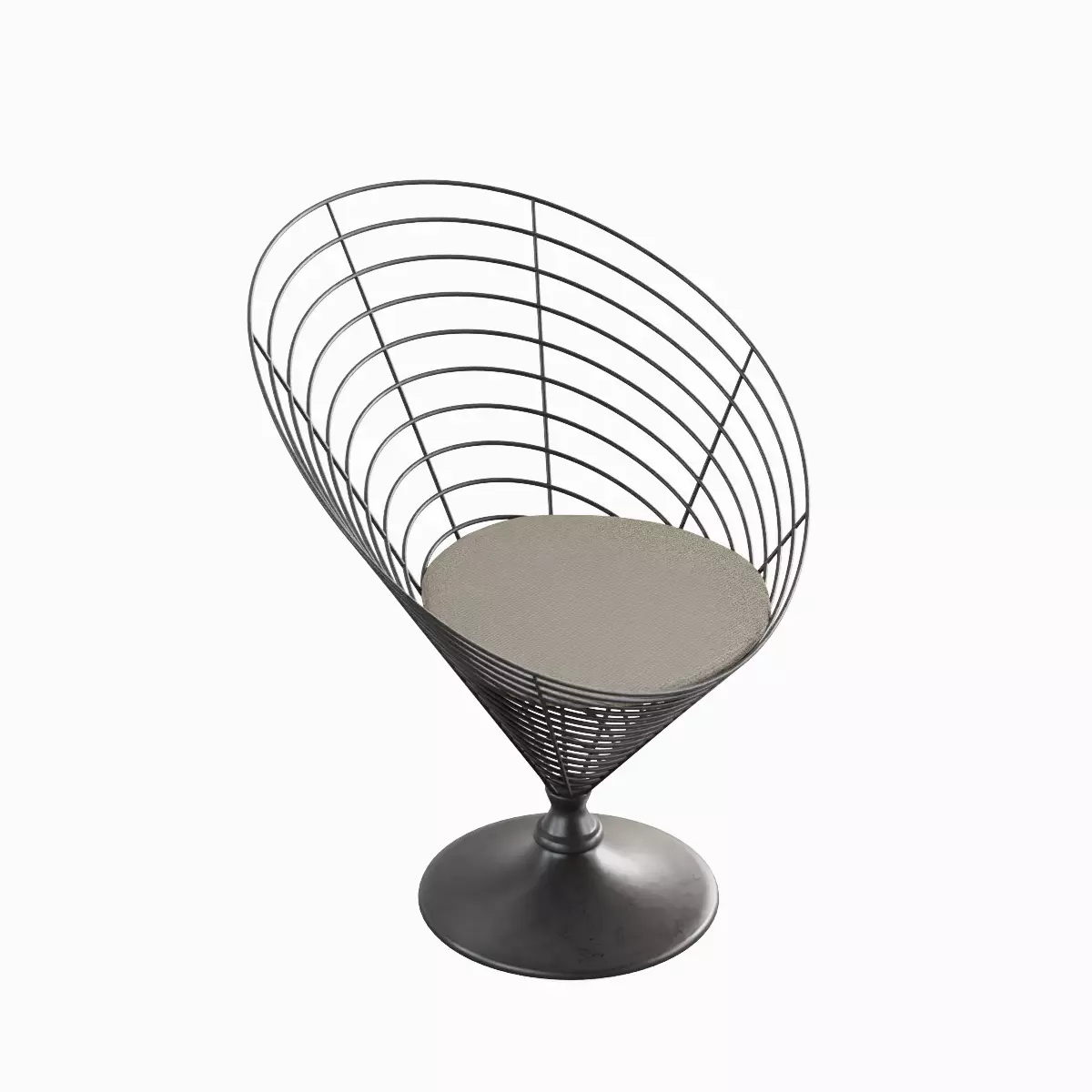 Wire Cone Chair Pack 3D Model Collection_12