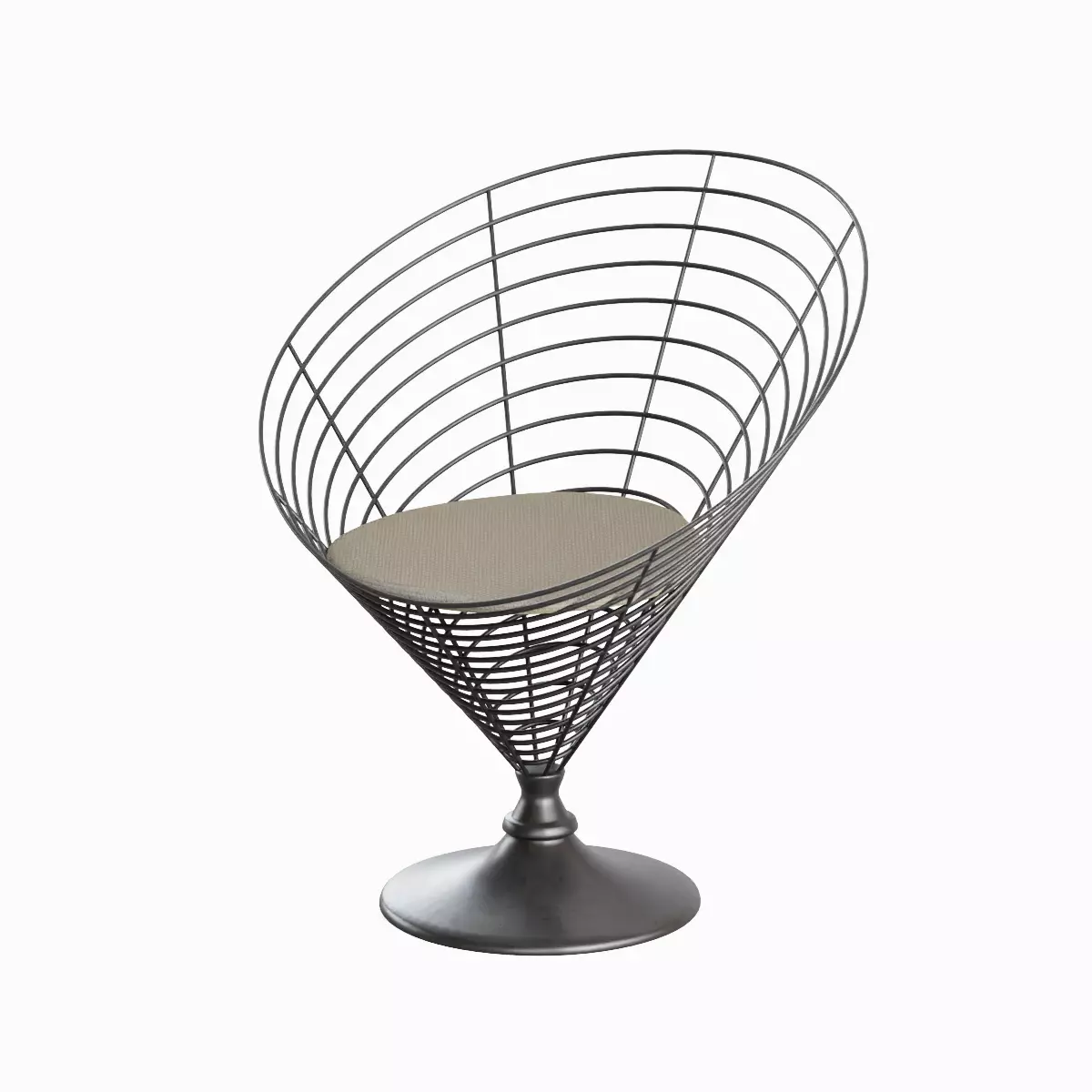 Wire Cone Chair Pack 3D Model Collection_10