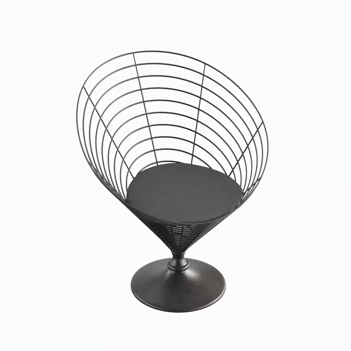 Wire Cone Chair Pack 3D Model Collection_17