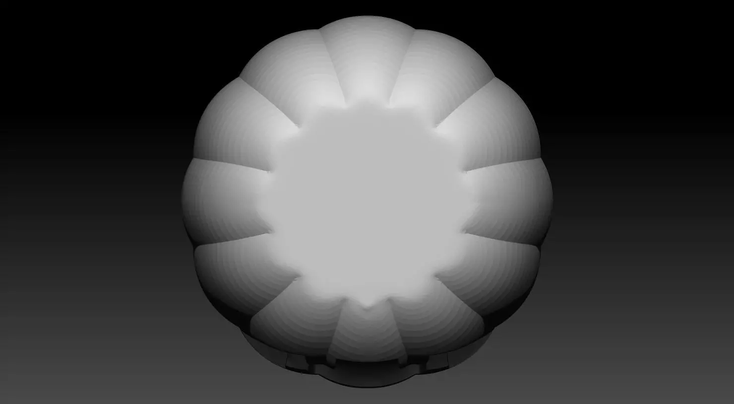 Halloween pumpkin model without supports 3D print model_6