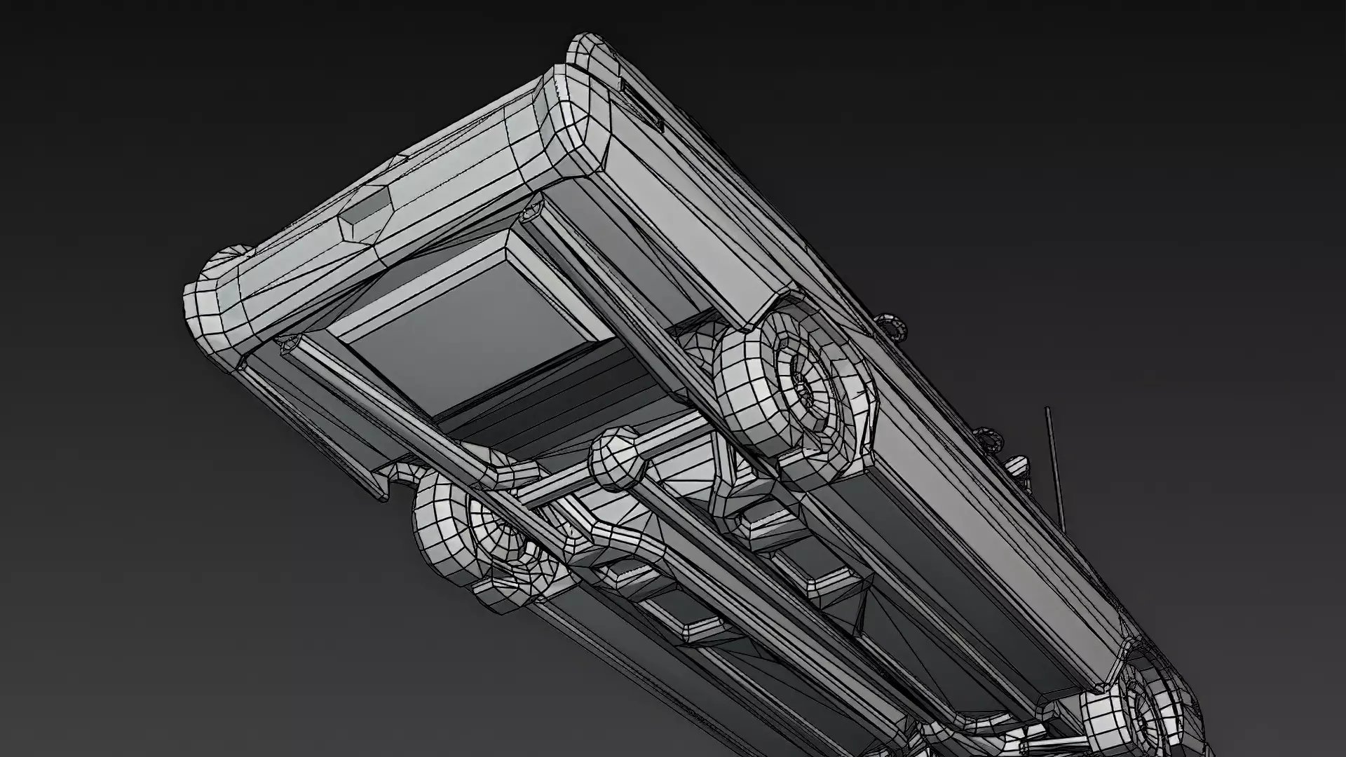 Abandoned Rusty Sedan 3D Model PBR Low-poly 3D model_14