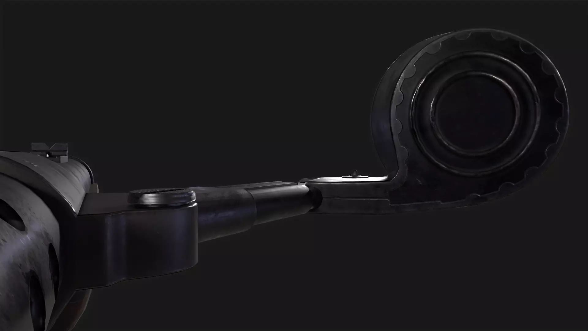 MP18 Submachine Gun Low-poly 3D model_10