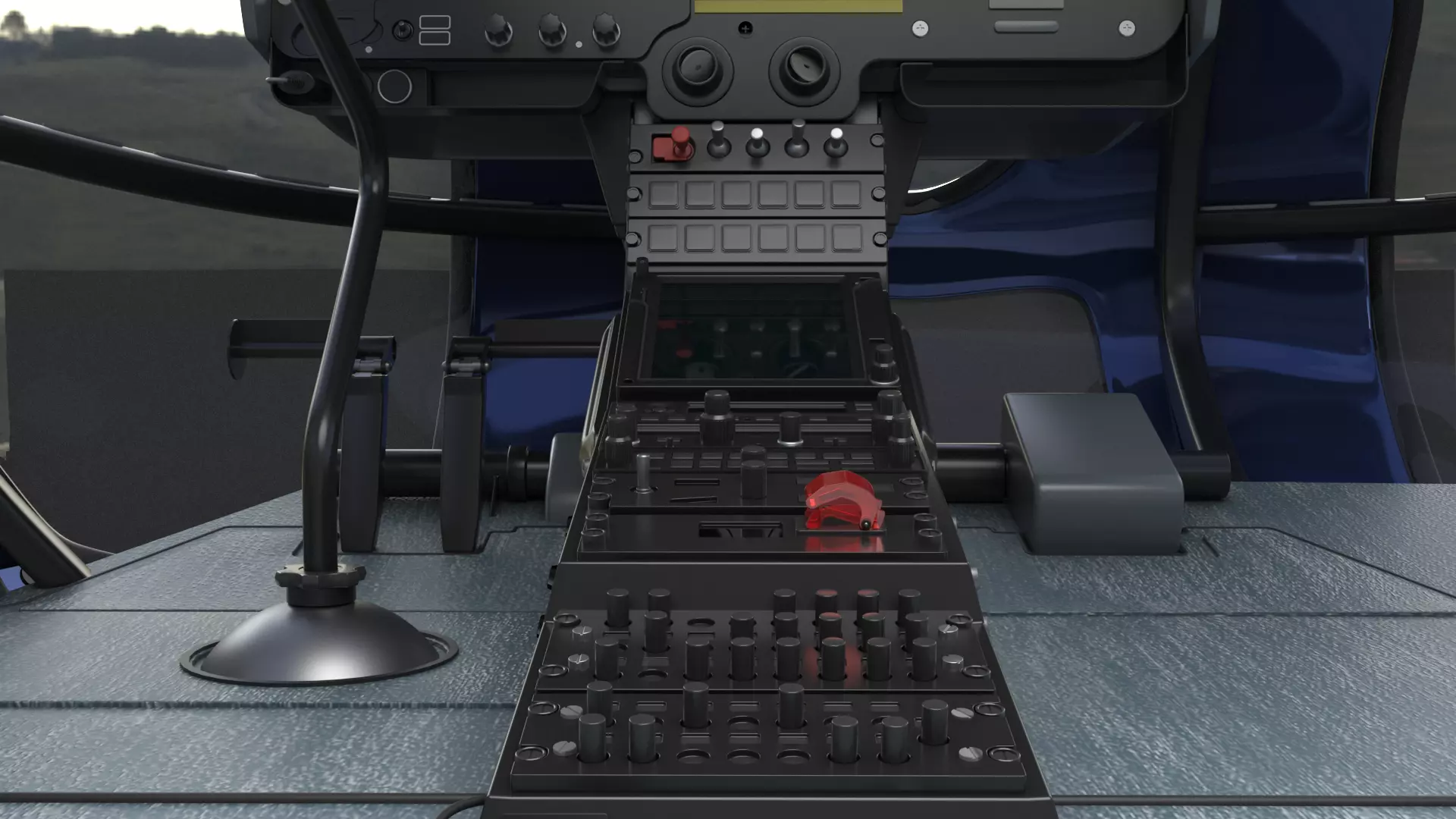 Airbus H130 High Detail 3ds max Vray 3D model_46