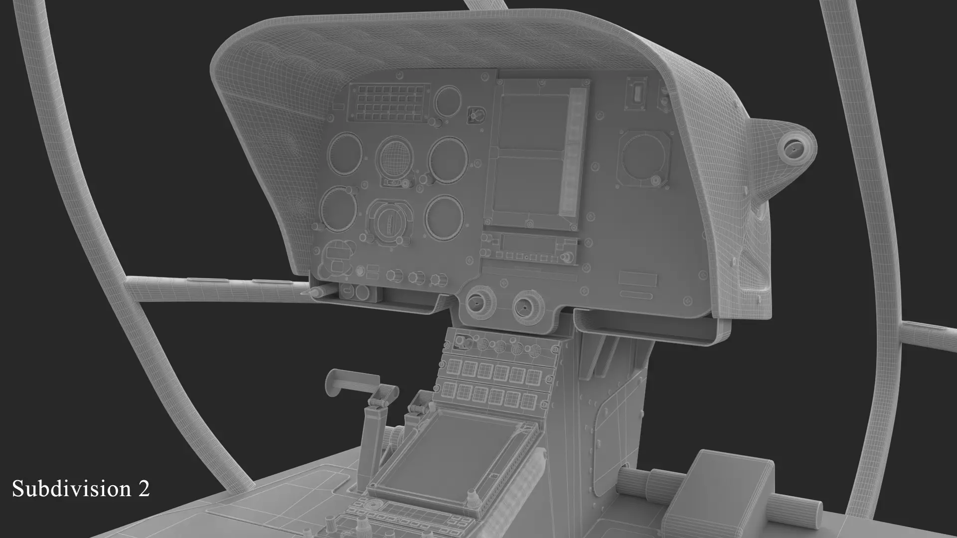 Airbus H130 High Detail 3ds max Vray 3D model_76