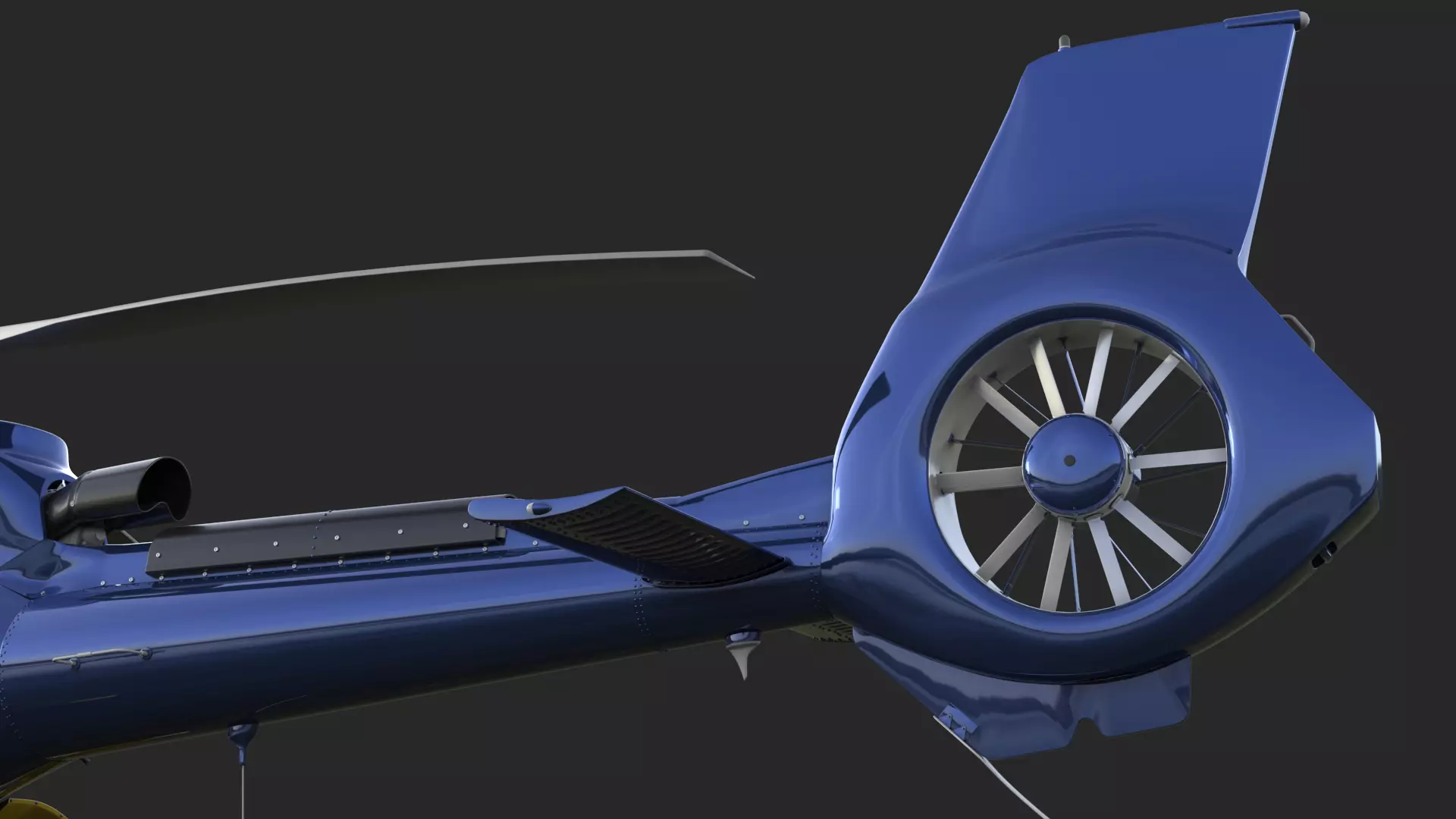 Airbus H130 High Detail 3ds max Vray 3D model_18