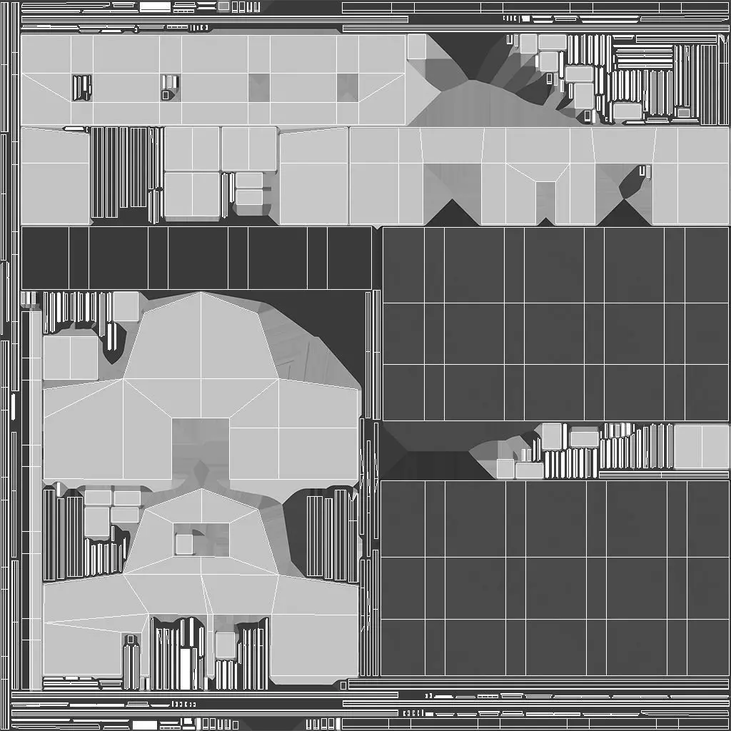 2 Farm Buildings PBR 3D Model Collection_8