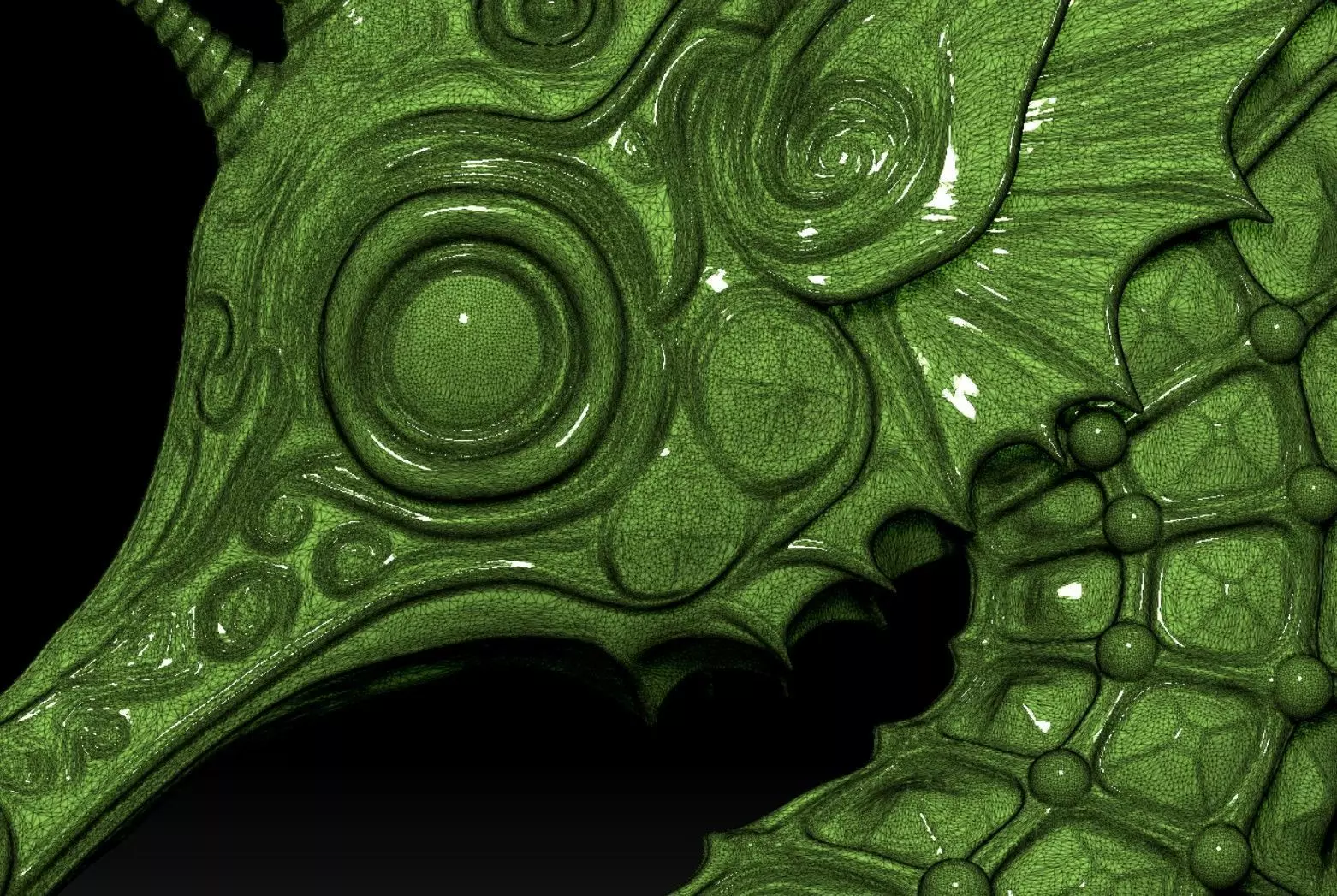 seahorse 3D print model_8