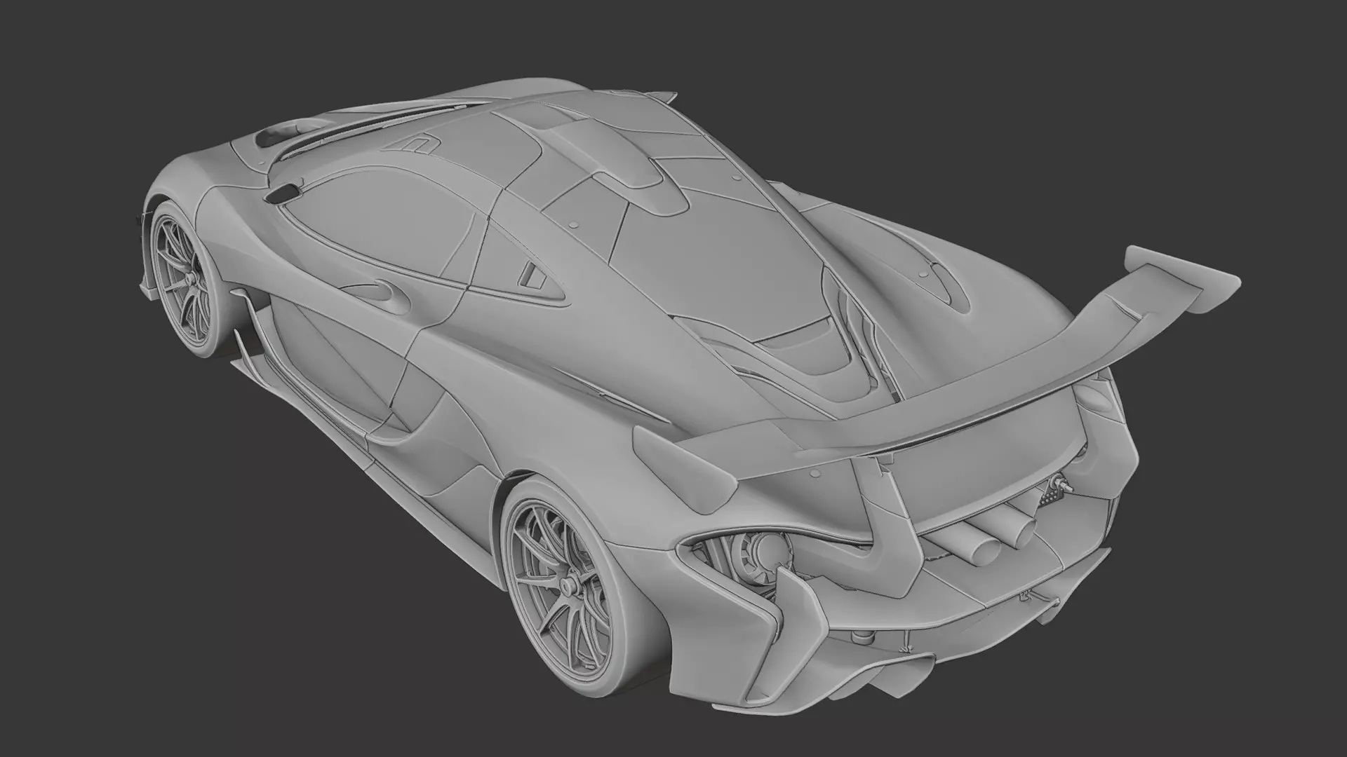 McLaren P1 GTR 3D print model_4