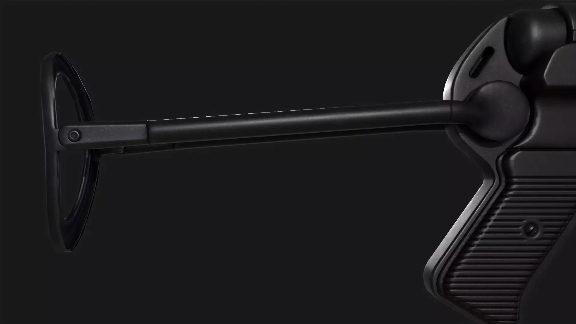 MP40 Submachine Gun Low-poly 3D model_6