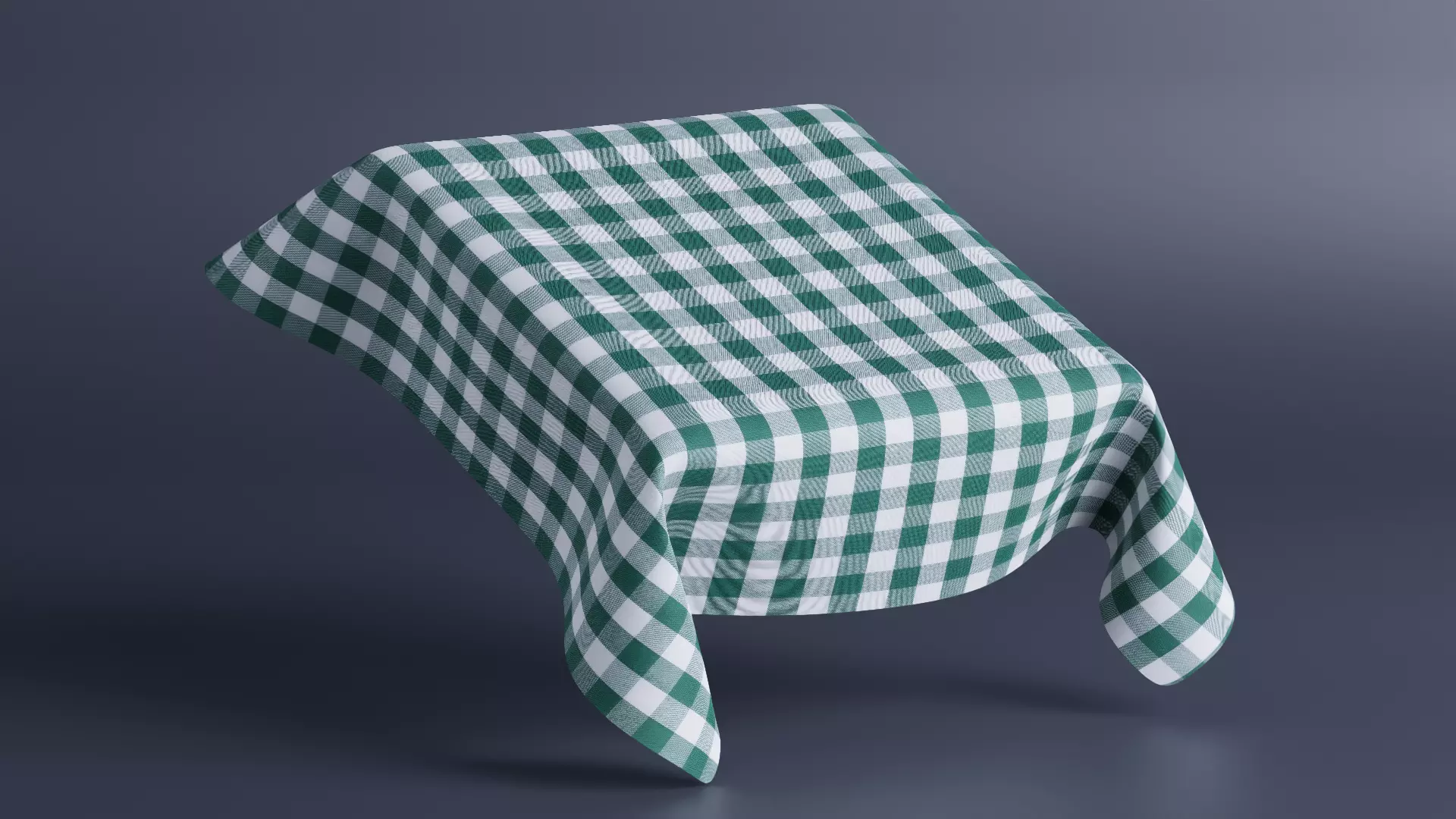 Picnic Table and Chairs plus Textured cloth 3D model_5