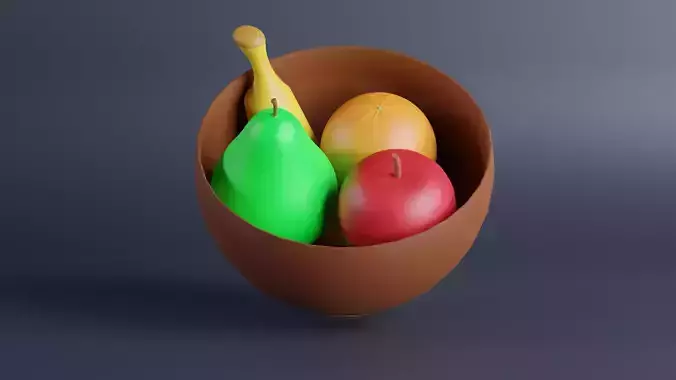 Cartoon Fruit Bowl