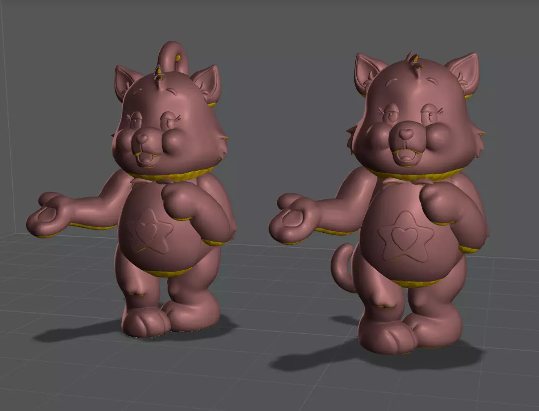Care Bears - Proud Heart Cat 3D print model_2