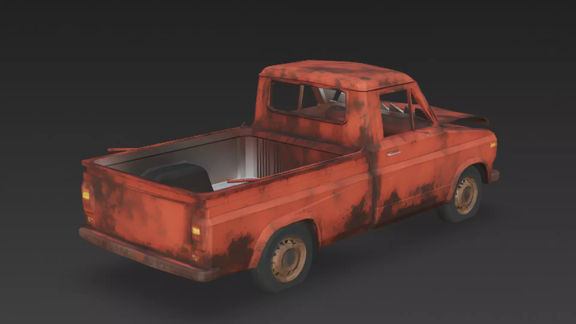 Abandoned Rusty Vehicles Pack 3D Models PBR 3D model_35