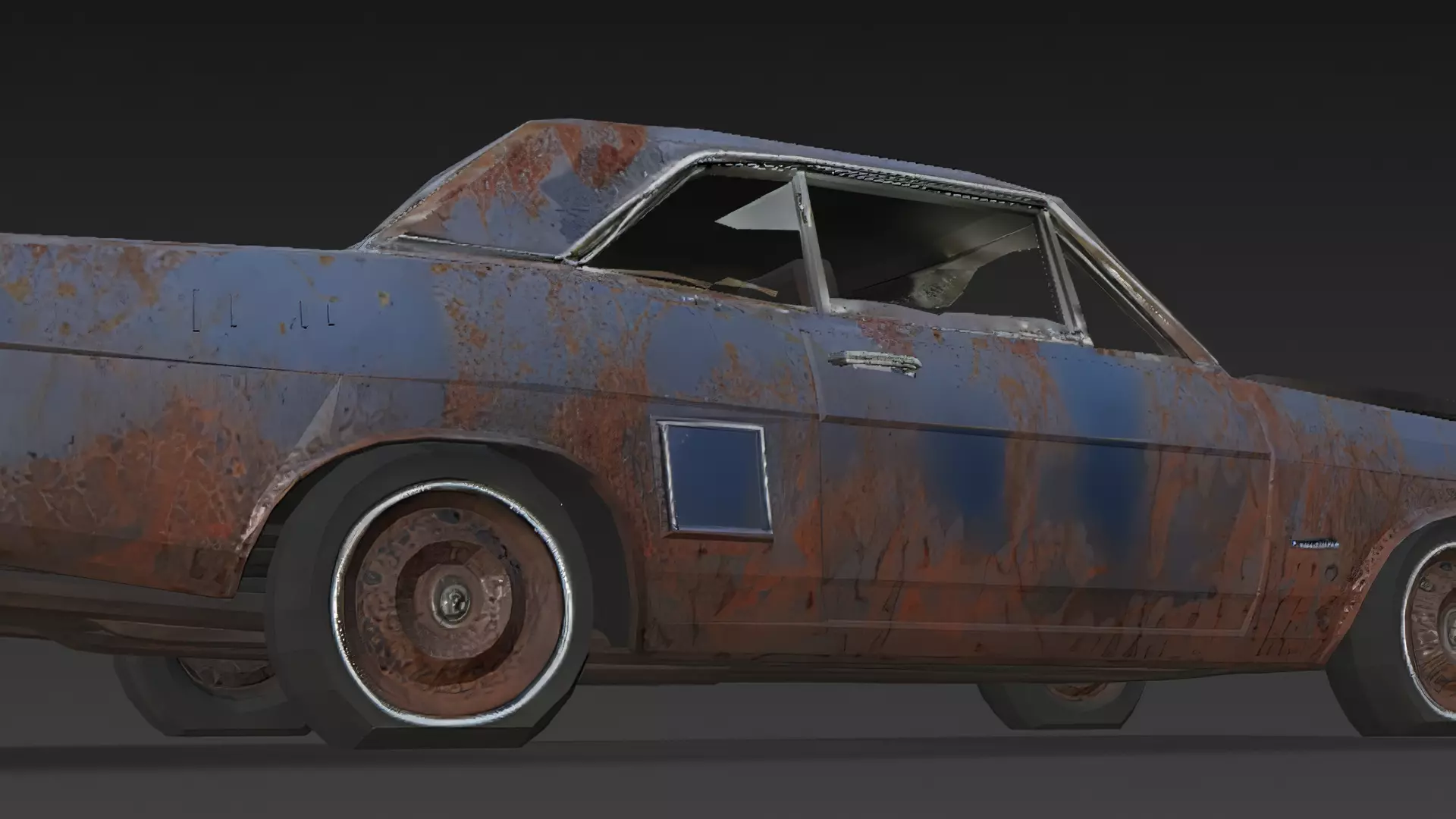 Abandoned Rusty Vehicles Pack 3D Models PBR 3D model_53