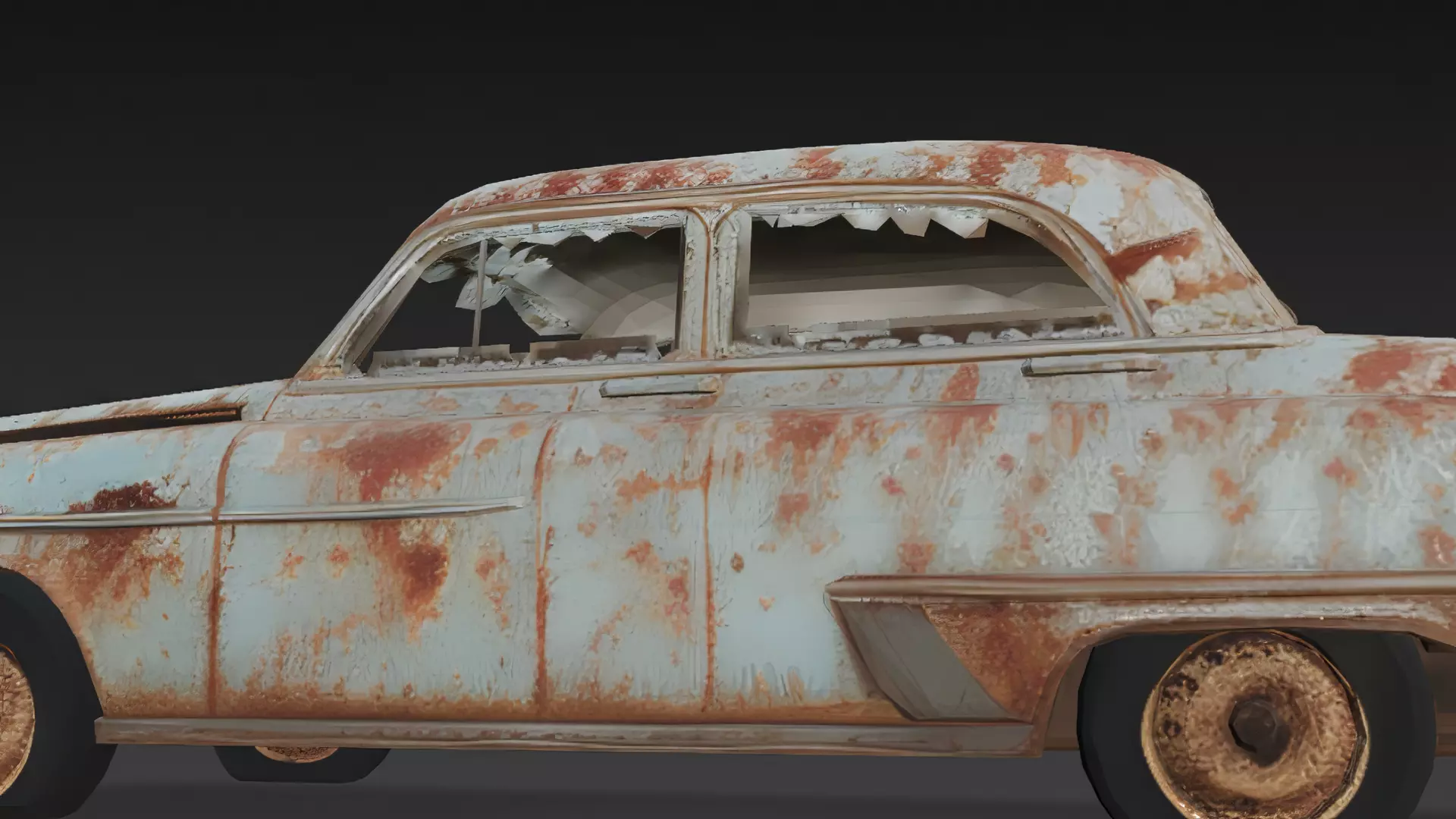 Abandoned Rusty Vehicles Pack 3D Models PBR 3D model_10