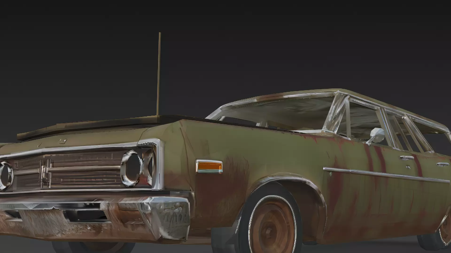 Abandoned Rusty Vehicles Pack 3D Models PBR 3D model_24