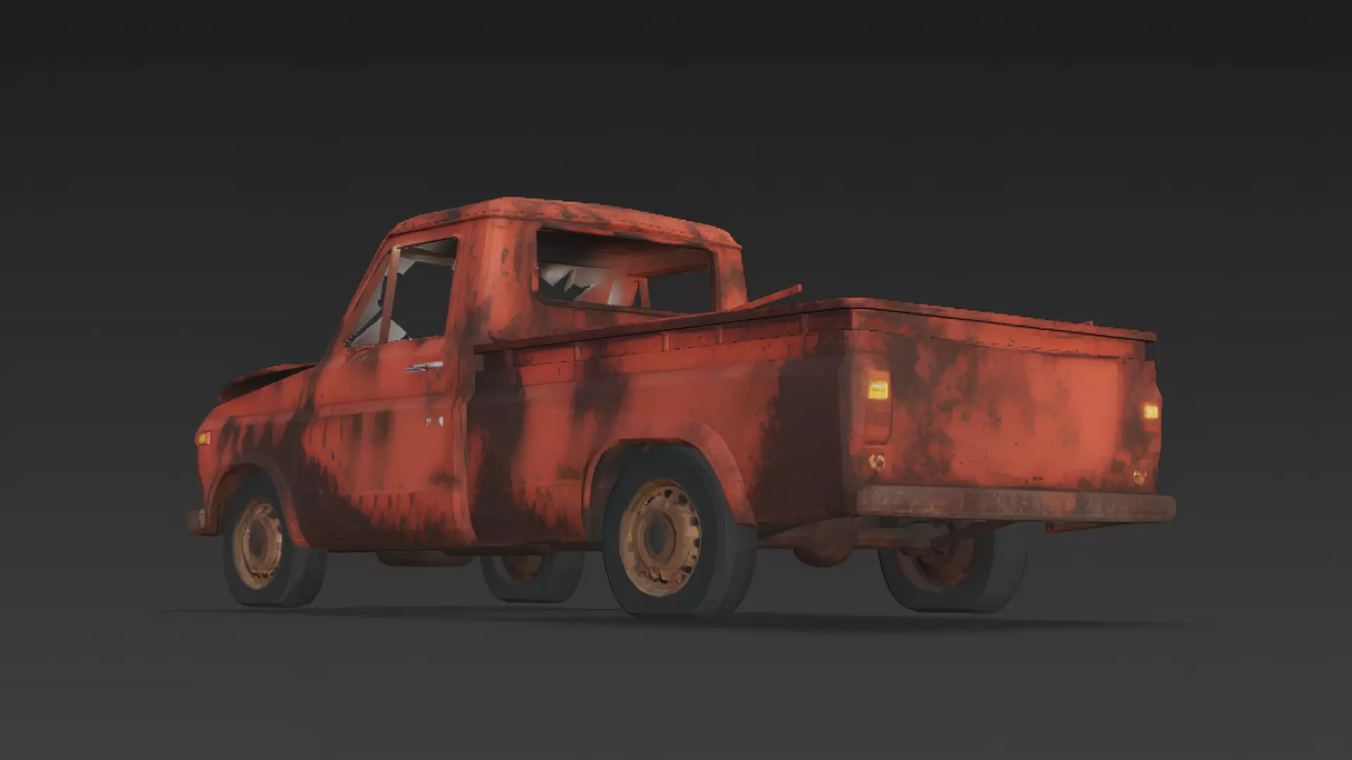 Abandoned Rusty Vehicles Pack 3D Models PBR 3D model_36