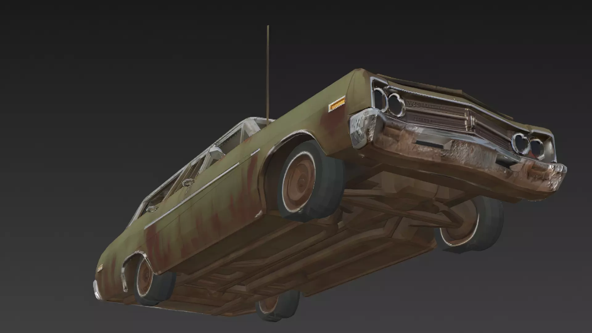 Abandoned Rusty Vehicles Pack 3D Models PBR 3D model_25
