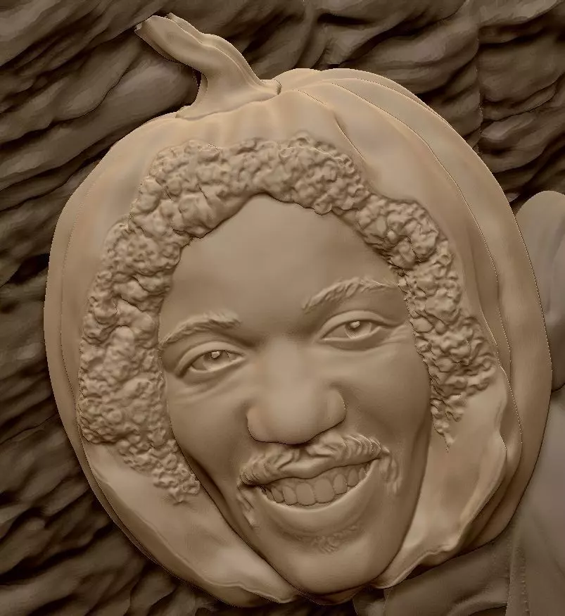 Scarecrow Kicking Pumpkin 3D print model_24