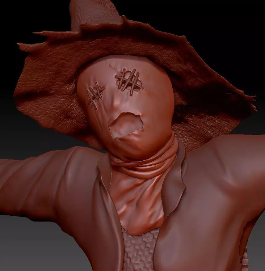 Scarecrow Kicking Pumpkin 3D print model_73