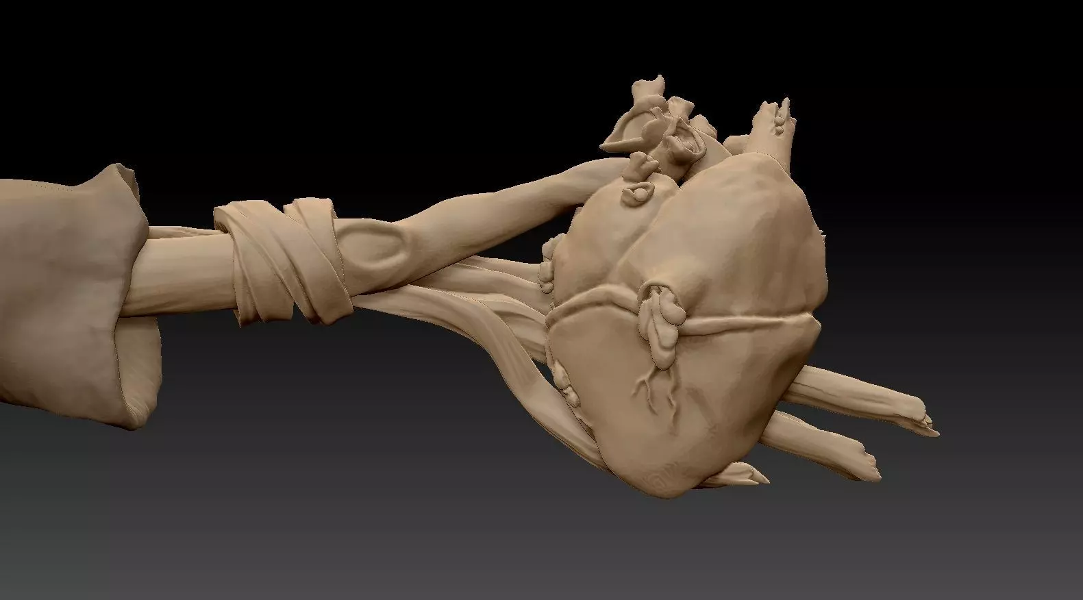 Scarecrow Kicking Pumpkin 3D print model_60