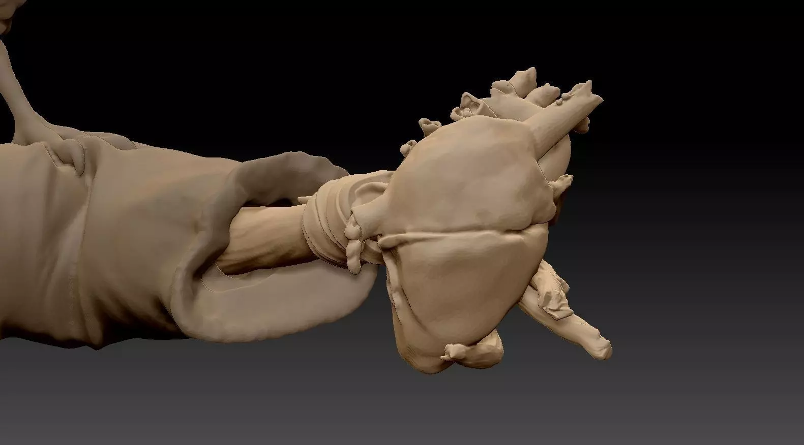 Scarecrow Kicking Pumpkin 3D print model_62