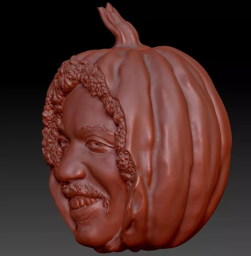 Scarecrow Kicking Pumpkin 3D print model_70