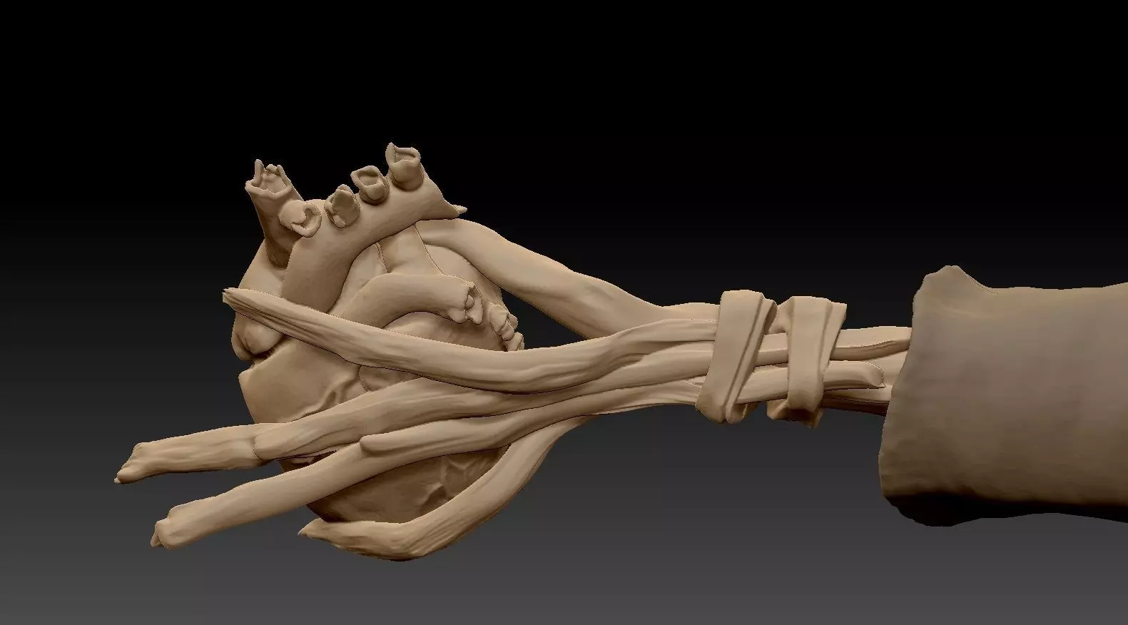 Scarecrow Kicking Pumpkin 3D print model_65