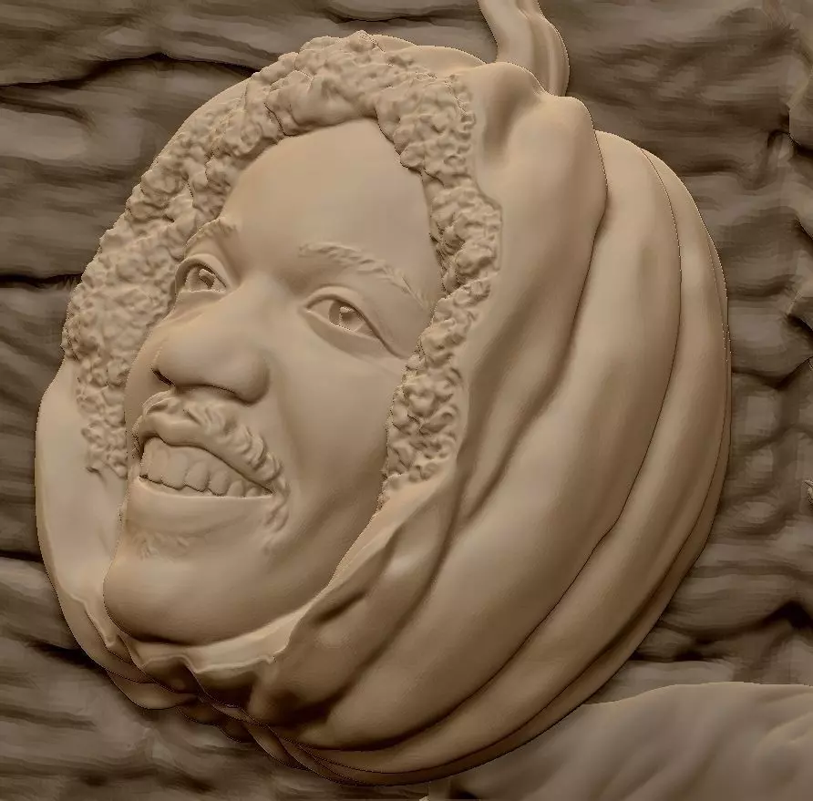 Scarecrow Kicking Pumpkin 3D print model_28