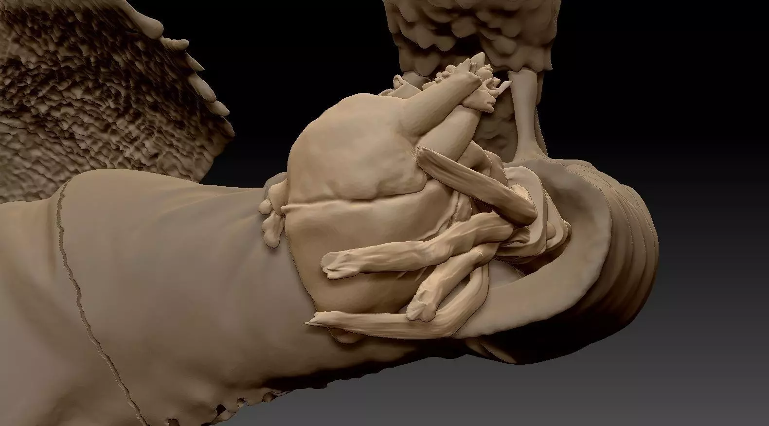 Scarecrow Kicking Pumpkin 3D print model_63