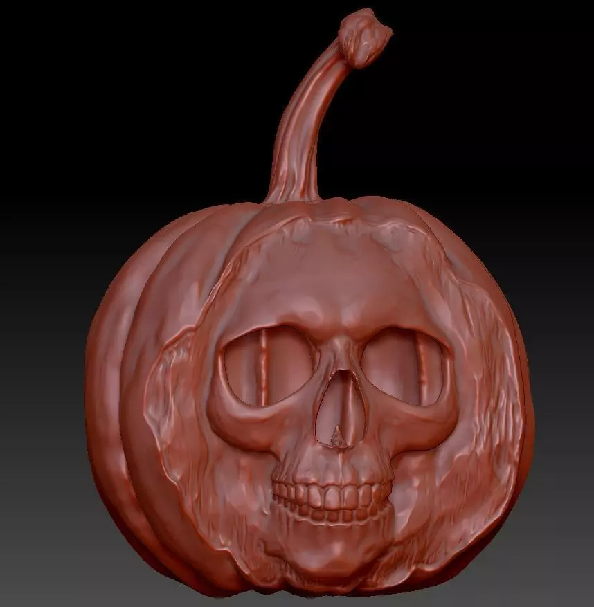 Scarecrow Kicking Pumpkin 3D print model_81