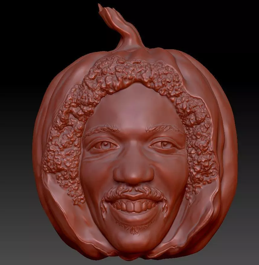 Scarecrow Kicking Pumpkin 3D print model_69