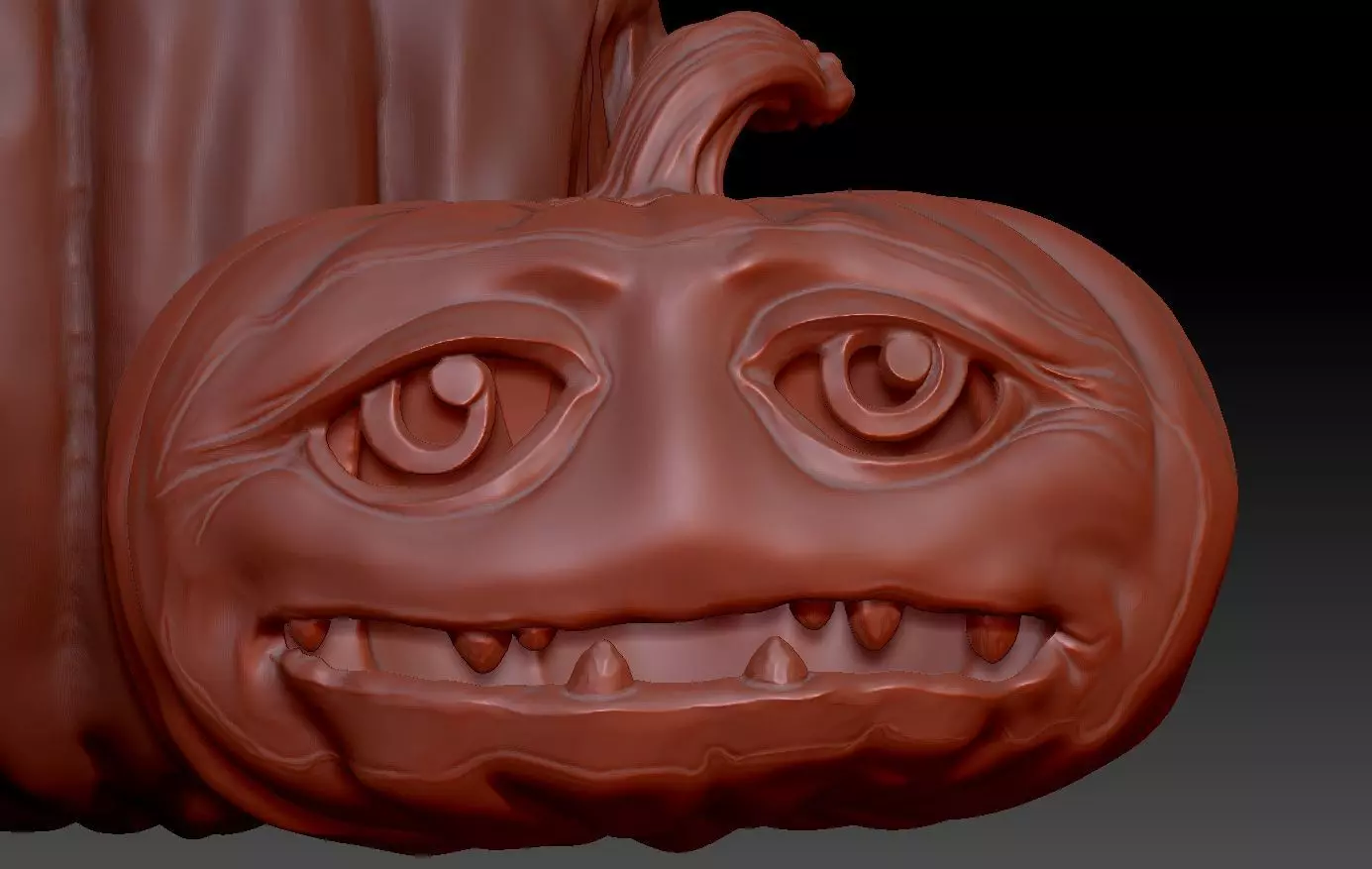 Scarecrow Kicking Pumpkin 3D print model_80