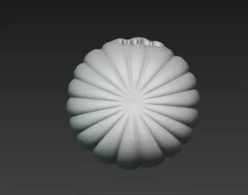 3D Model of Gray Jack O Lantern Pumpkin Halloween Decoration 3D print model_11