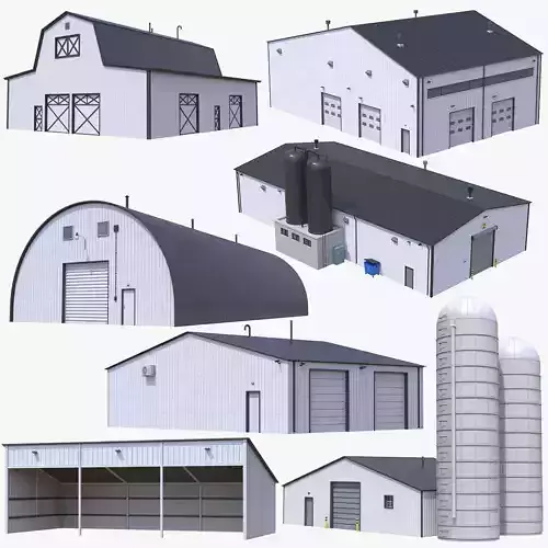 7 PBR Farm Buildings Collection 