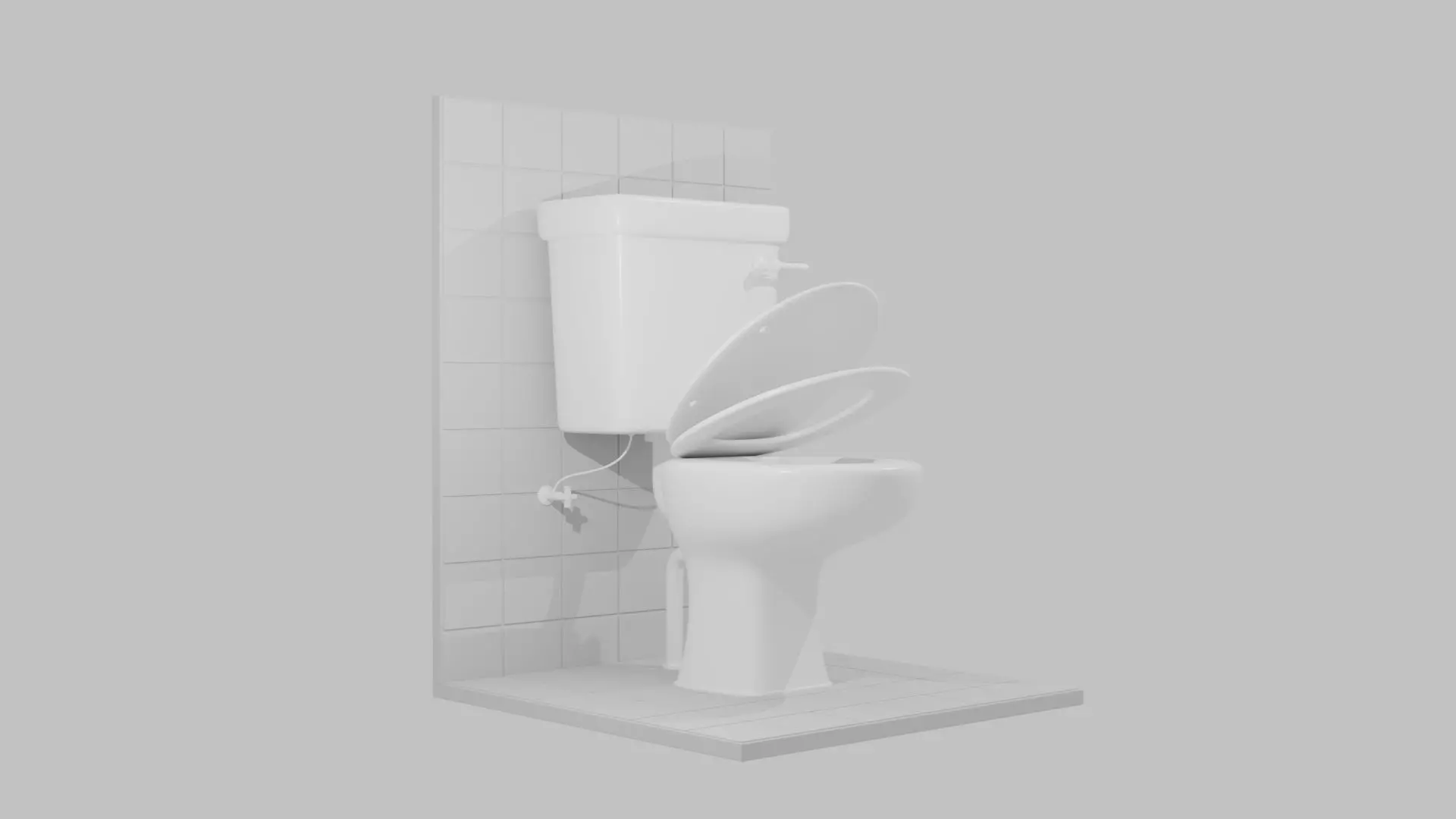 Western Toilet 3D print model_1