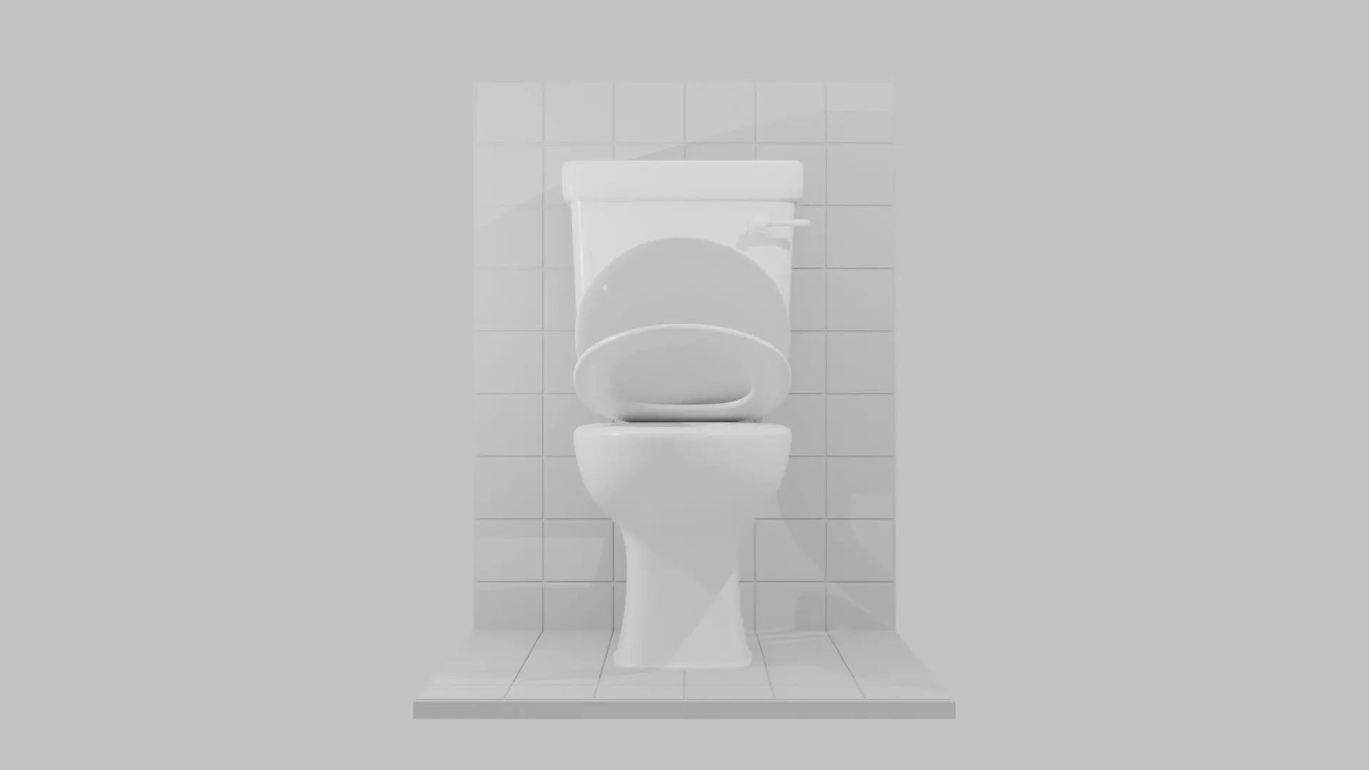 Western Toilet 3D print model_2