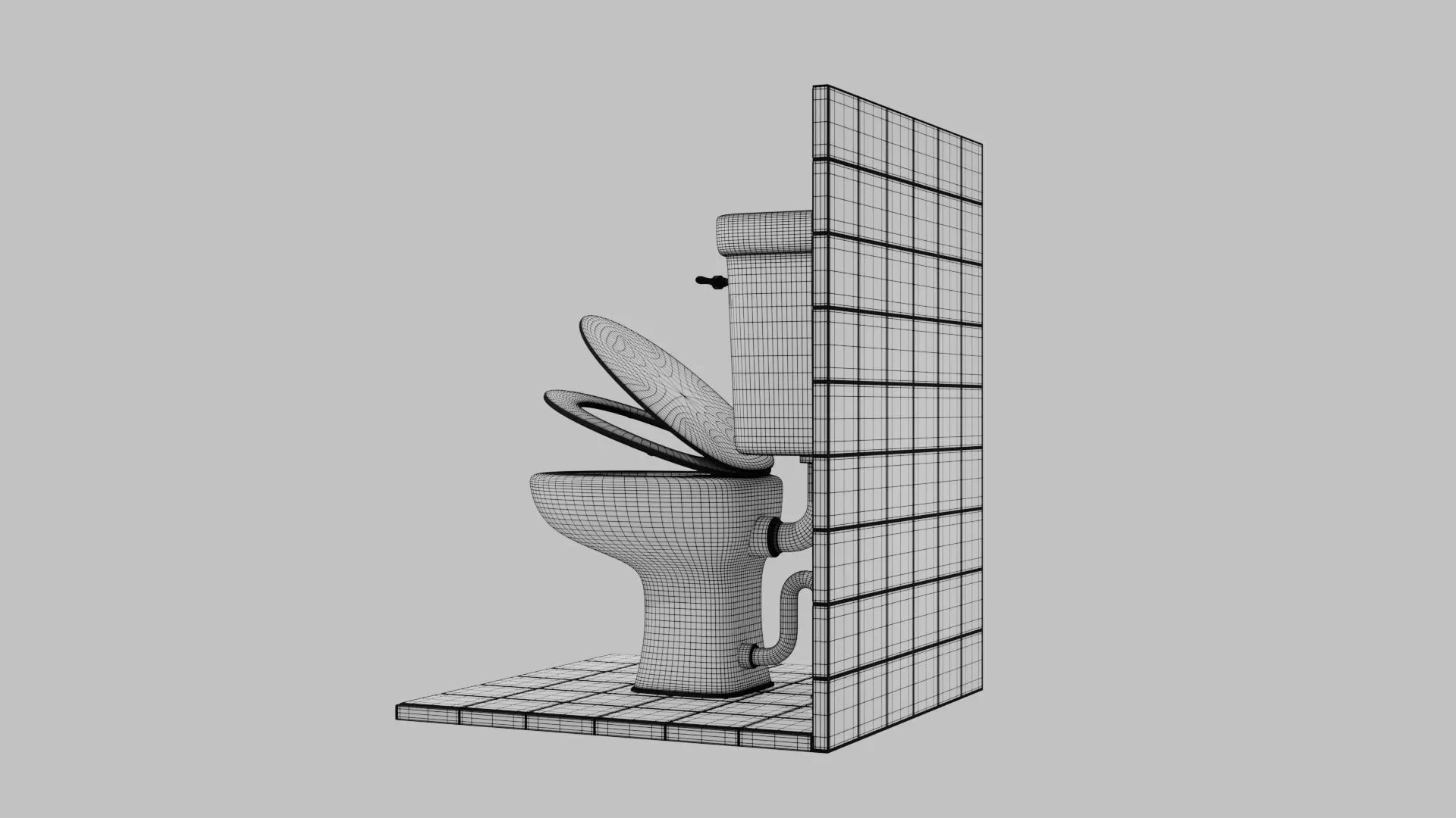 Western Toilet 3D print model_8