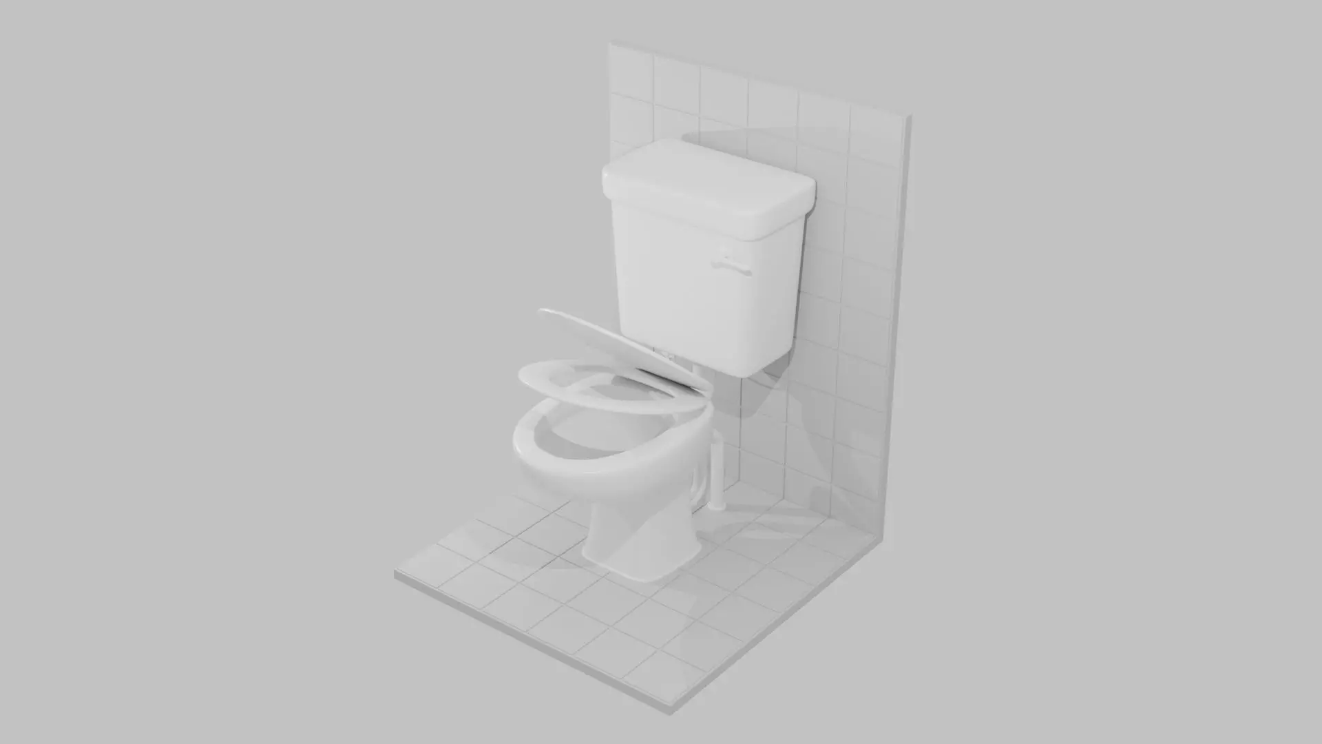 Western Toilet 3D print model_3