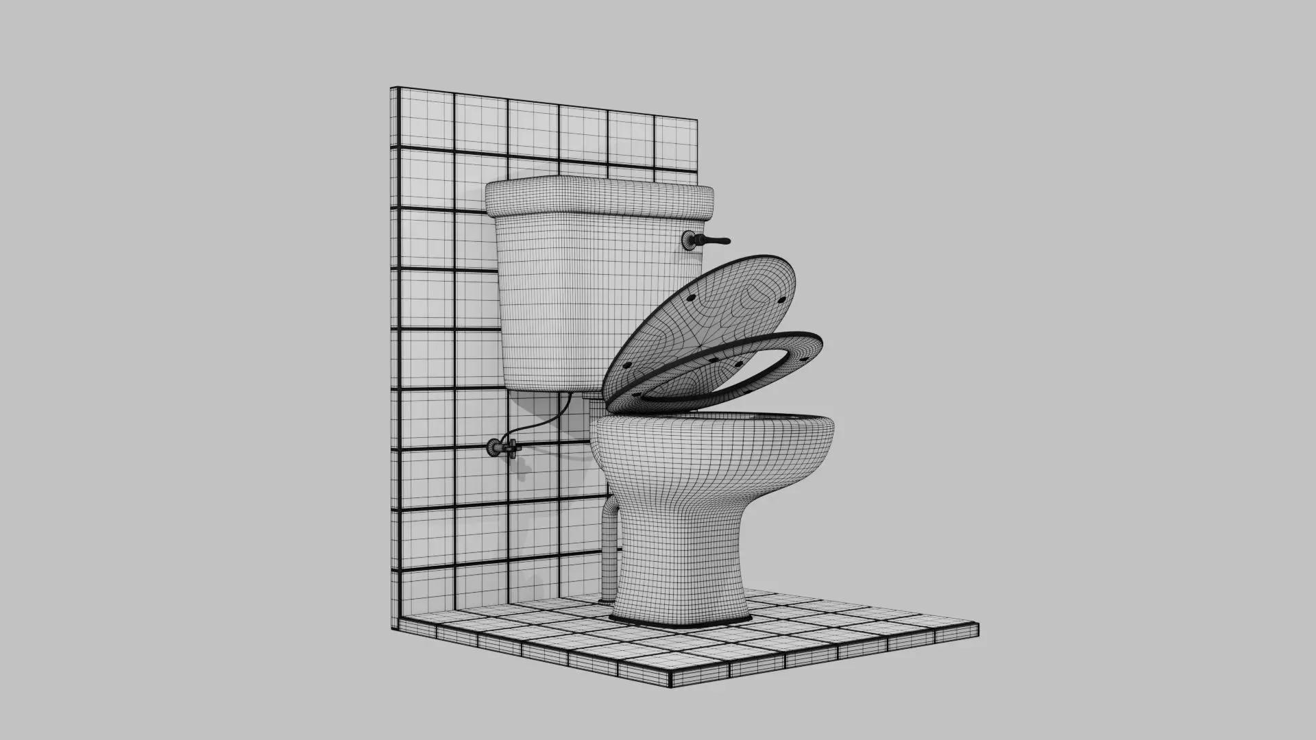 Western Toilet 3D print model_6