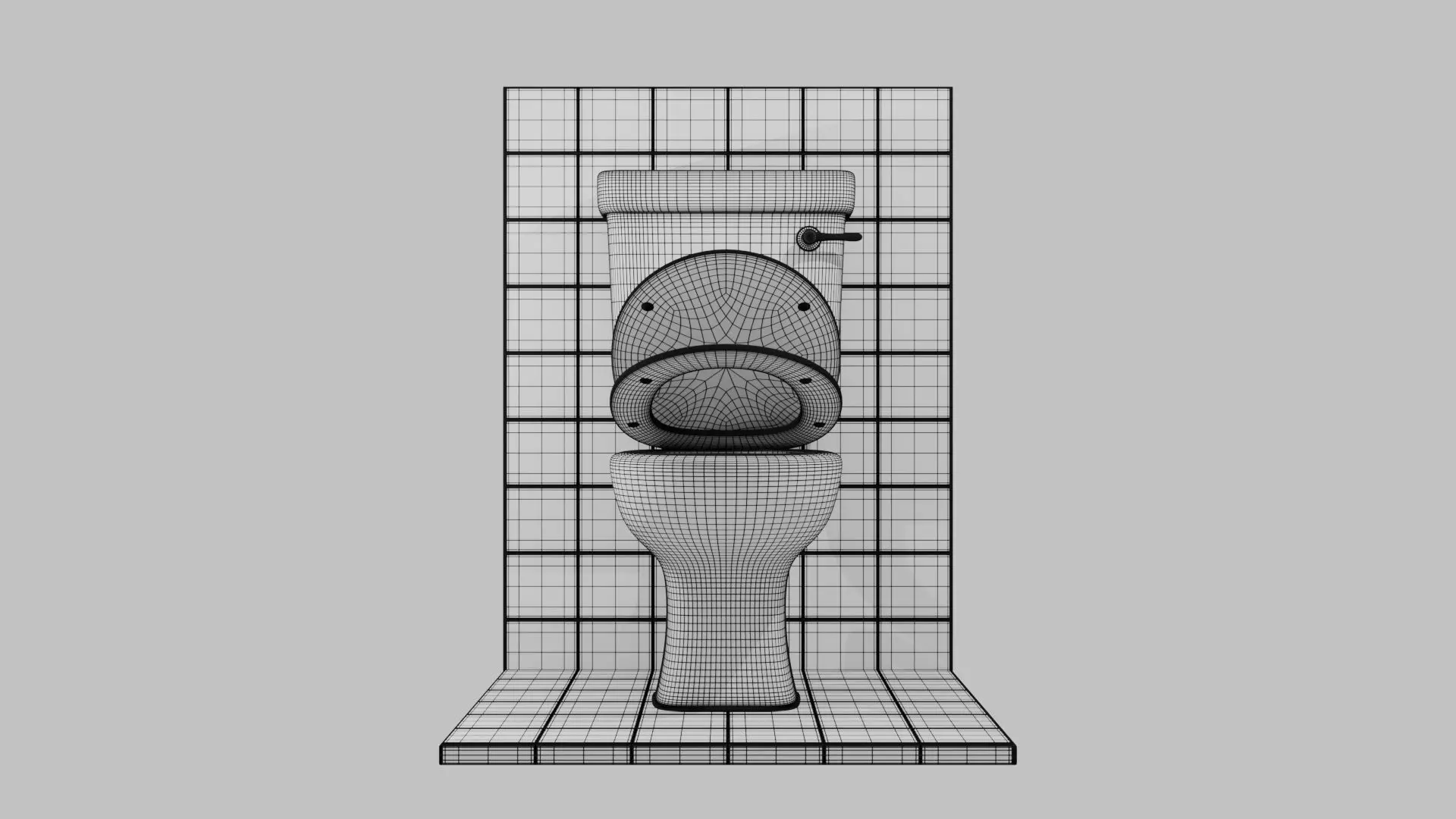 Western Toilet 3D print model_7