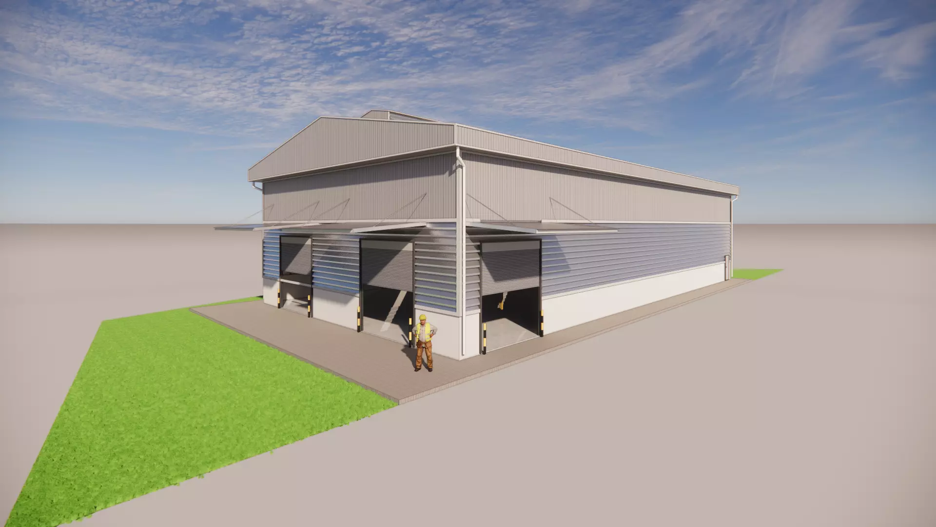 factory building 3D model_1