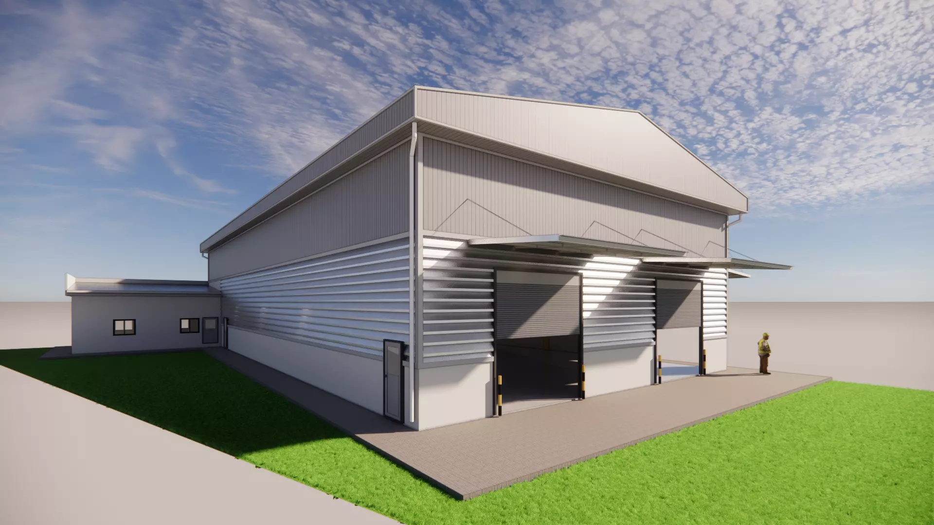 factory building 3D model_3