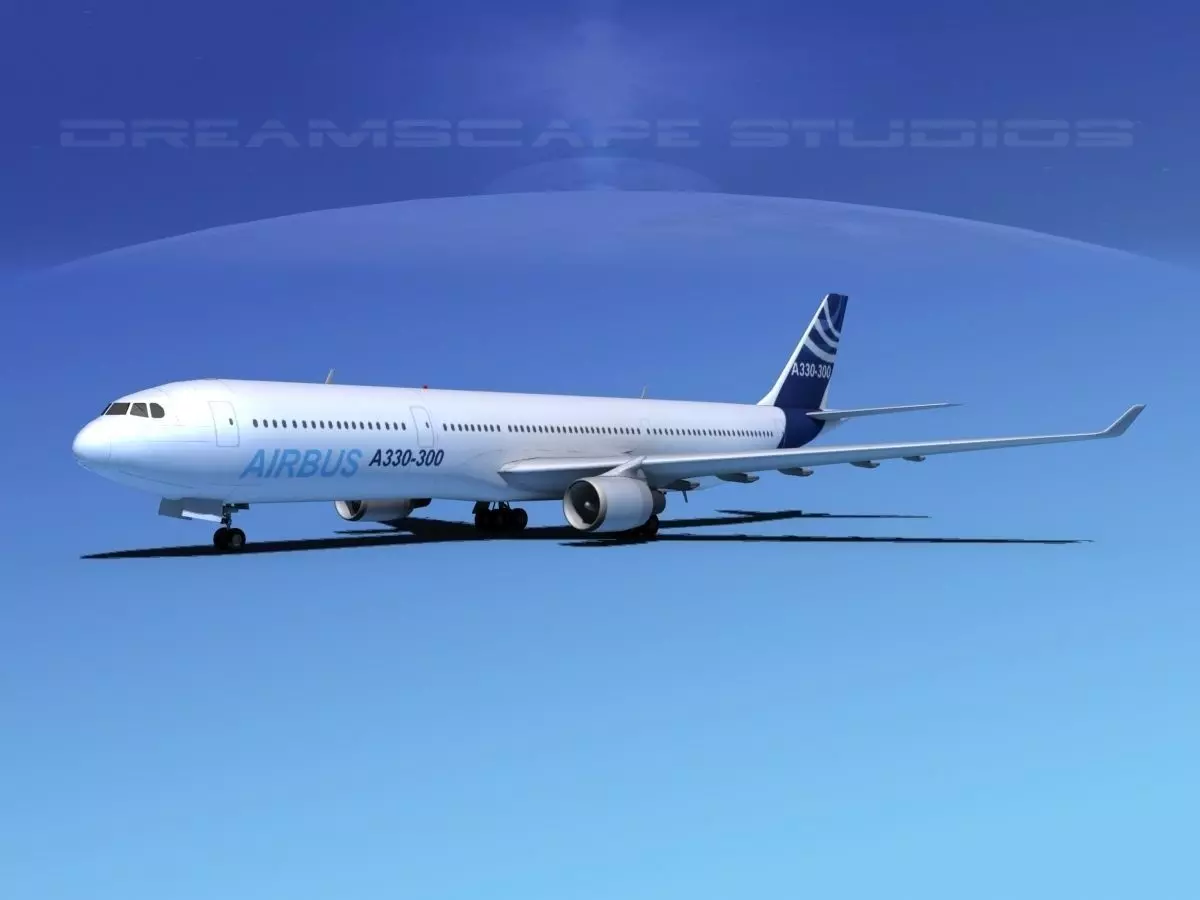 A330-300 Airbus 3D model_0