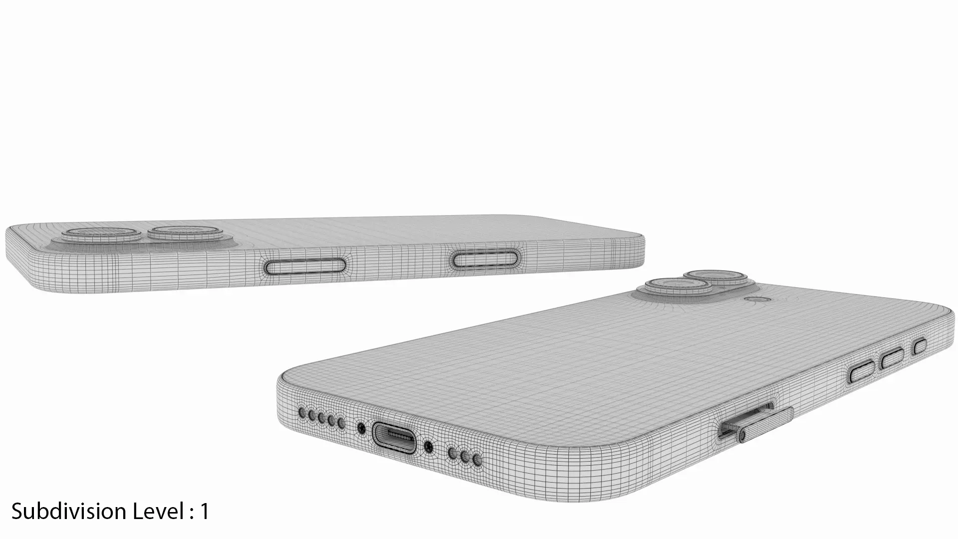 Apple iPhone 17 White 3D model_14